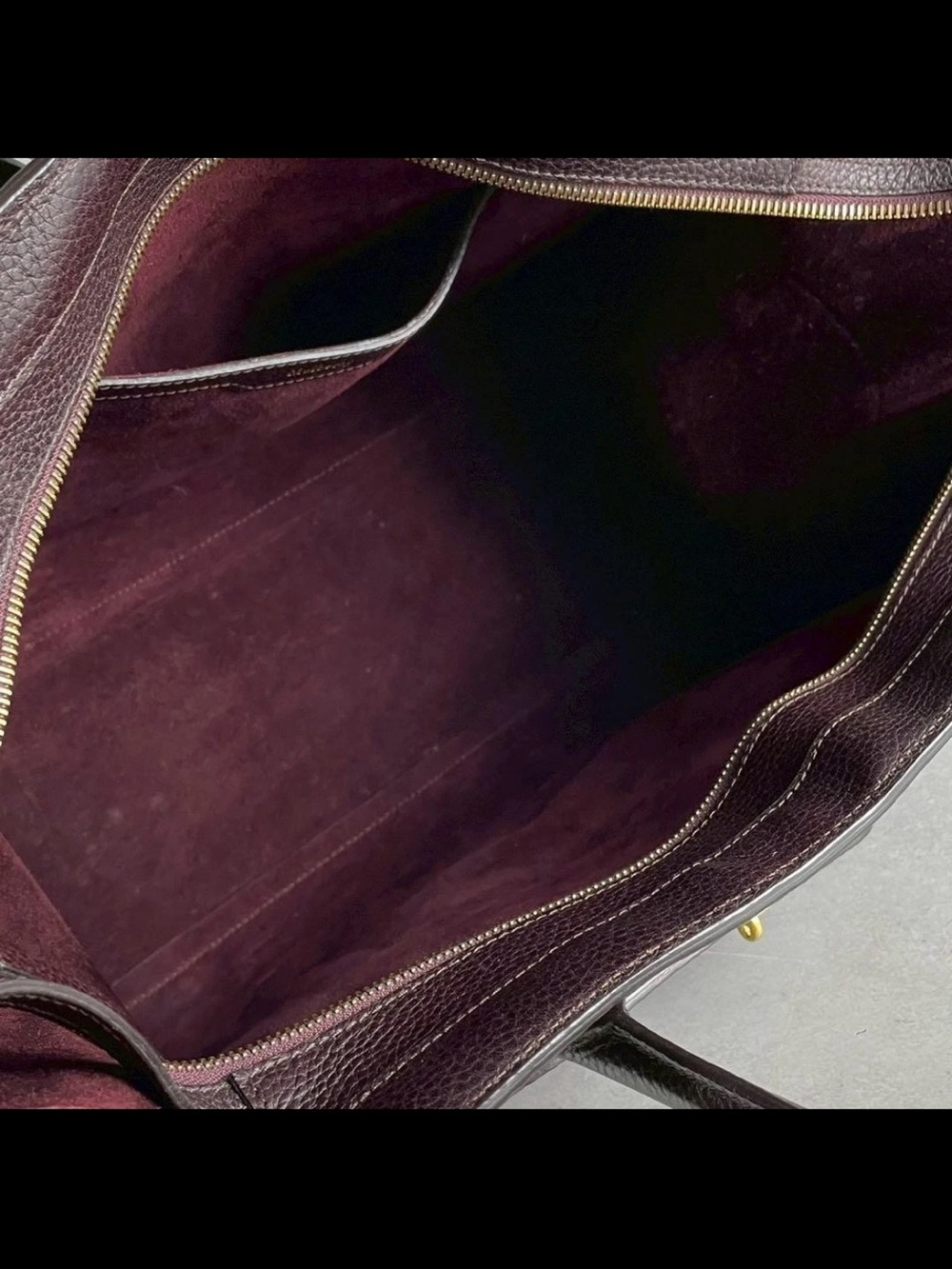 Mulberry Dark Chocolate Brown Leather Tote with Gold Hardware - Picture 9 of 12